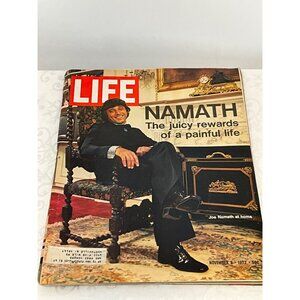 Vintage‎ Life Magazine November 3 1972 Issue Featuring Joe Namath At Home